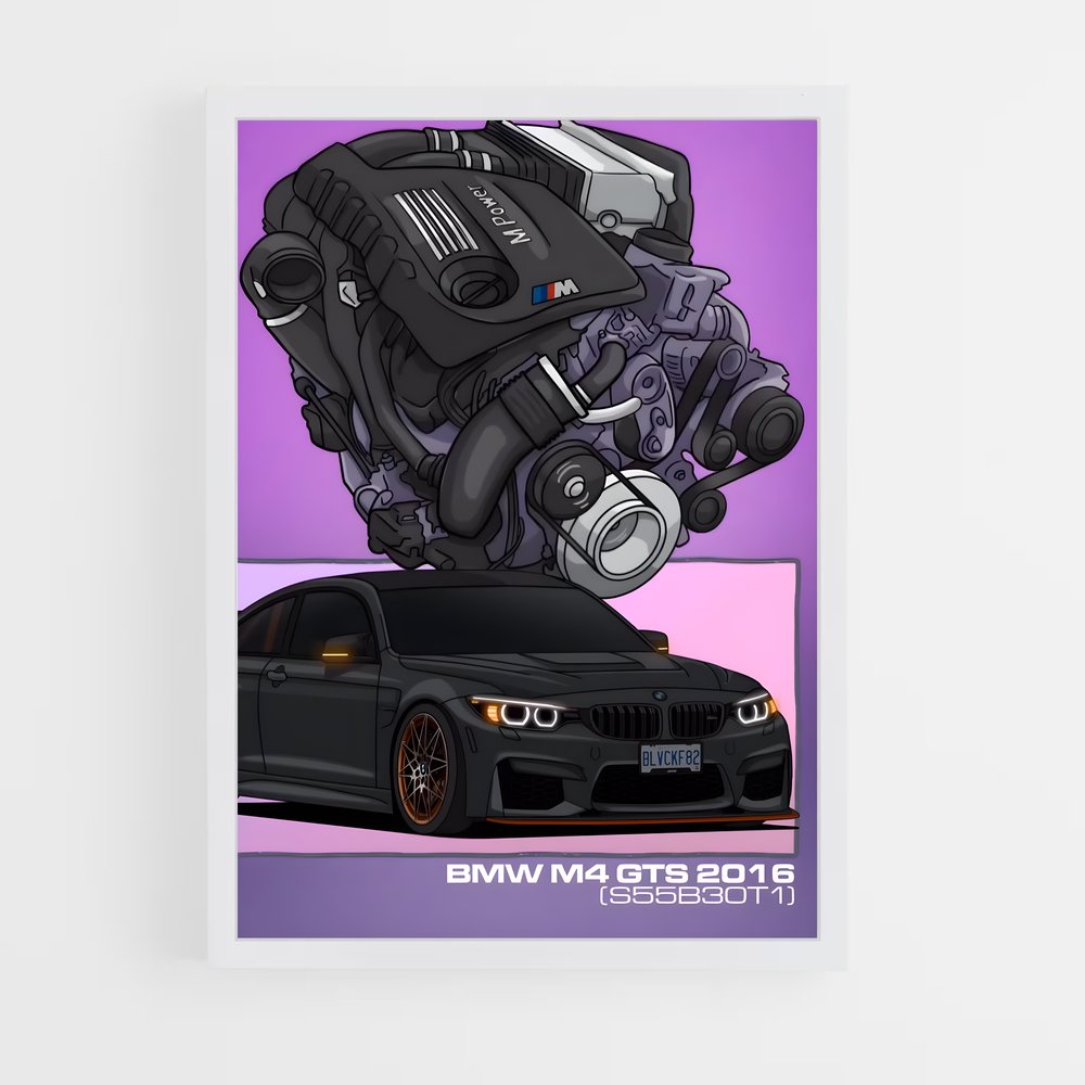 Poster V8 Fury – affiche BMW (vue 3)